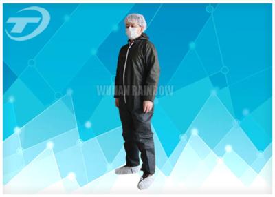China Lightweight Anti - Acid Disposable Coverall Suit Microporous Film Laminated Fabric for sale