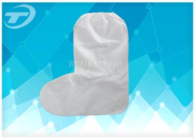 Chine La chaussure jetable de tissu de SMS couvre la botte antipoussière et imperméable à vendre