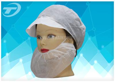 China Polyester Disposable Face Mask With Ear Loops Beard Cover Double Elastic for sale