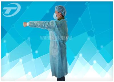 China Weißer Staub-Beweis pharmazeutische Wegwerfkleider des Cleanroom medizinische Breathable zu verkaufen