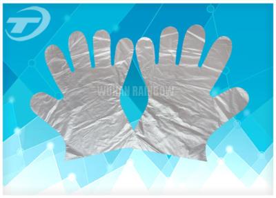 China Los guantes disponibles médicos del PE alisan o texturizaron la superficie, transparente en venta
