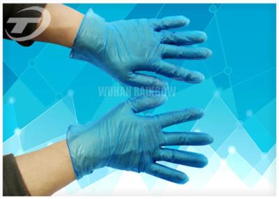 China Disposable Vinyl Exam Gloves White Blue Light Powder Free Exam CE Certifiacted for sale