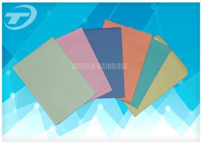 China Disposable Medical Dental Patient Bibs 2 Ply Paper + 1 Ply Poly Film CE/ISO Certificate for sale