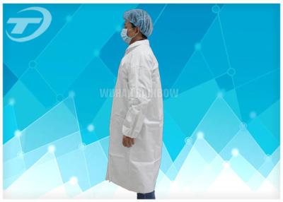 中国 軽量PP SMSの医学の防護衣の実験室のジャケットの使い捨て可能な病院のガウン 販売のため