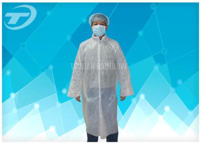 China Waterproof  Disposable Visitor Coats PE With Different Size , Medical Protective Clothing for sale