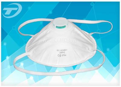 China SBPP Fabric Disposable Face Mask Respirator FFP2 white With Valve for sale