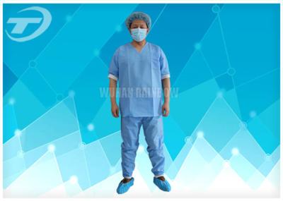 China SMS scaub suit Soft Disposable Medical Gowns / Patient gowns , used in hospital for sale