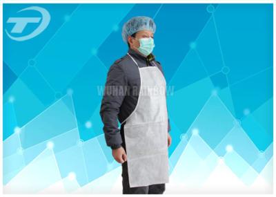 China Adults PVC disposable polyethylene aprons With Tie / Polyvinyl Chloride Fabric for sale