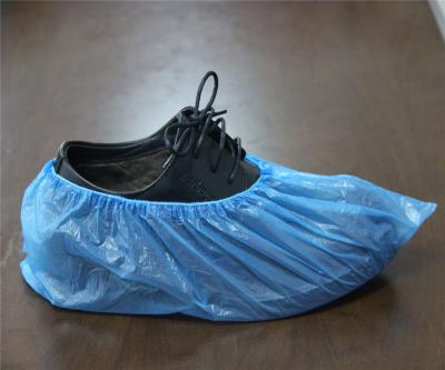 China wasserdichte Wegwerfpet cpe-Schuhabdeckung in der blauen oder weißen Farbe zu verkaufen