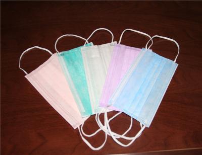 China 3 layer disposable non woven medical face mask with earloop for sale