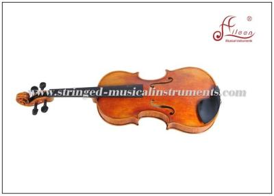 China Instrumentos musicais do violino de madeira do bordo, violinos profissionais da antiguidade do verniz do óleo à venda