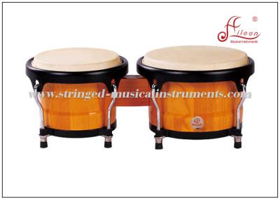 China Latin Percussion Instruments , White toon wood Black Powder Coated African Bongo Drum for sale