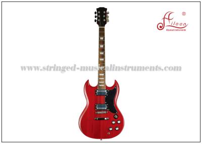 China SG Style Rock Electric Guitar For Kids / Adult , Chrome Machinehead Red Electric Guitar for sale