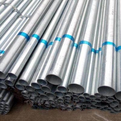 China BS 1387 Galvanized Steel Pipe 40-60g/M2 ERW Steel Tube for sale