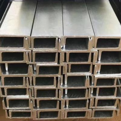 China 303 321 Stainless Steel U Section Steel U Beam 50x25x2mm-400x110x12.5mm for sale