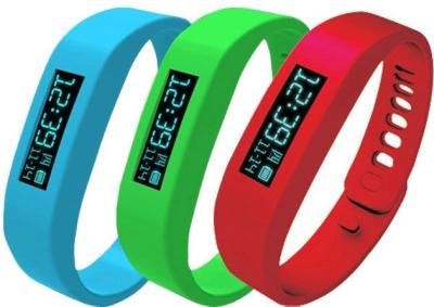 China Double bright screen,new high quality silicone sports bluetooth led bracelet for sale