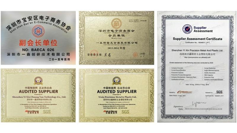 Verified China supplier - Shenzhen Yi Xin Precision Metal And Plastic Ltd