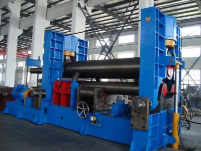 China Máquina de rolamento hidráulica do CNC que dobra a máquina de rolamento de aço da placa do Cnc de 3 rolos automática à venda