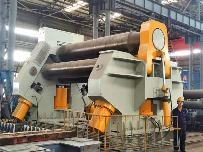 China Cone Square 4 Roll Plate Roller Plate Bending Hydraulic Machine 65x3000mm Large for sale