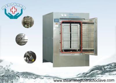 China Hinge Door Pass Through Large Steam Sterilizer With Low Water Indication System for sale