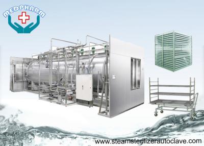 China Recessed Wall Double Door Sterilizers With Water Pump For Water Recycling And Circulation for sale