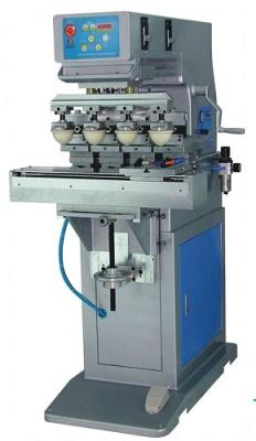 China Four Color Pad Printing Machine With Shuttle for sale