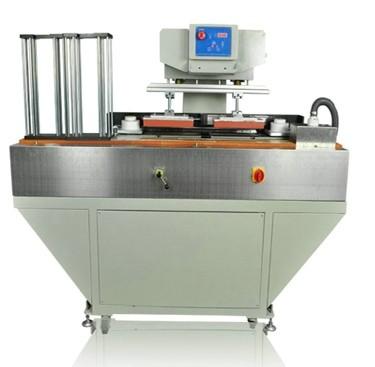 China Folding Wooden Ruler Automatic Two Color Pad Printing Machine for sale