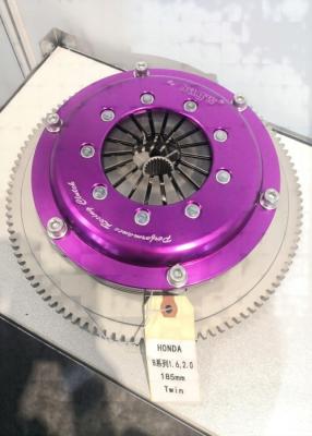 China Honda B Series Twin Disc Clutch 1.6 2.0 Magenta 185mm Friction Plate for sale