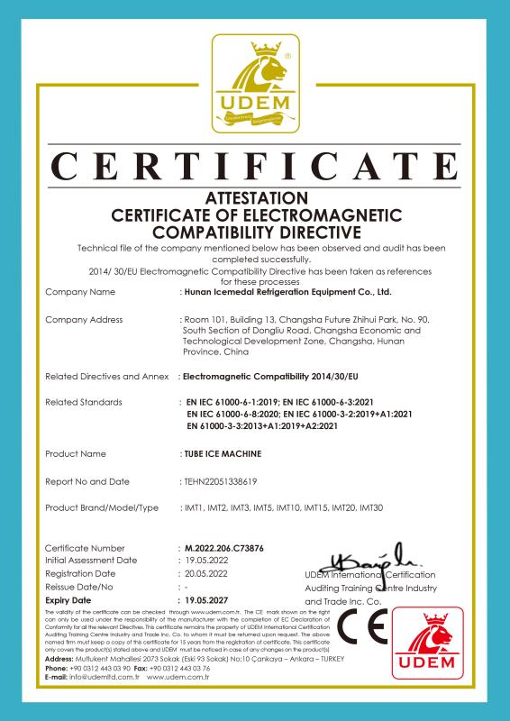 CE - Hunan Icemedal Refrigeration Equipment Co., Ltd.