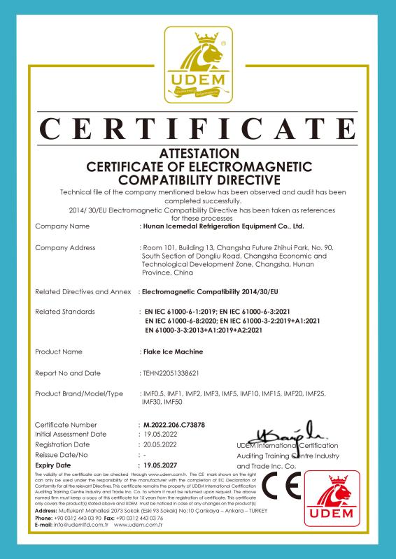 CE - Hunan Icemedal Refrigeration Equipment Co., Ltd.