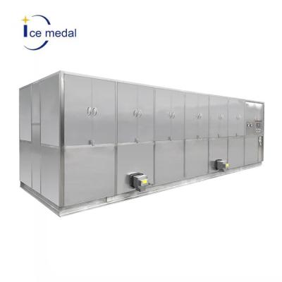 China R404a 20 Tons Commercial Cube Ice Machine Water Cooling for sale