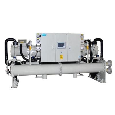 China PLC High Efficiency Heat Pump Water Cooled Chiller 150KG R22/R407C/R134a Refrigerant for sale