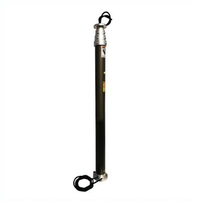 China 4.2m pneumatic telescopic mast for mobile CCTV trailer 1.5m retracted height CCTV mast electric air compressor driven for sale