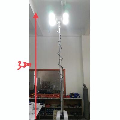 China 3.5m roof mast lighting-3.8m working height-remote control turn tilt system-LED pneumatic mast light US buyer purchased for sale