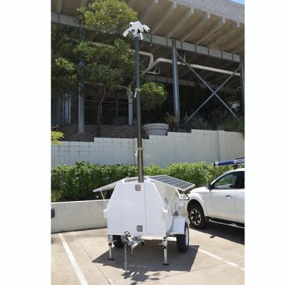 China 4.5m lockable pneumatic telescopic CCTV mast pick up trailer mounted for mobile security services for sale