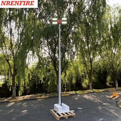 China las lámparas de 4x120W LED montaron el palo telescópico neumático de la luz los 4.5m del palo del tejado, torre ligera del palo del soporte de techo del vehículo en venta