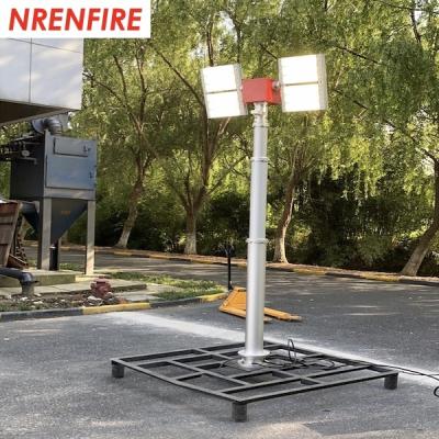 China 6m pneumatic telescopic mast-Fire Tender Mounted- 4x180W LED Lights-pneumatic mast light for sale