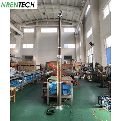 China 4.5m pneumatischer ineinanderschiebender Mast für mobilen CCTV Fahrzeug-innerhalb CCTV-Drähte zu verkaufen