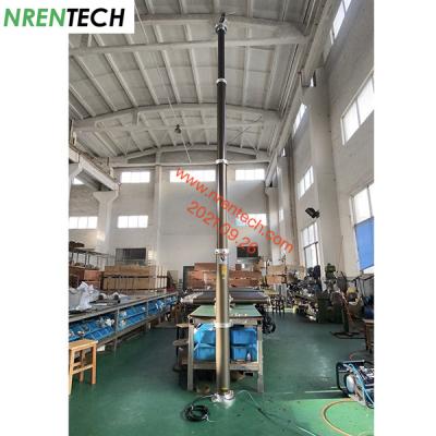 China 4.5m pneumatic telescoping mast for mobile surveillance-inside CCTV wires for sale