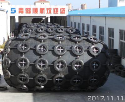 Chine Accouplement du bateau en caoutchouc pneumatique de Marine Tire Chain Net Inflatable d'amortisseur à vendre