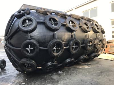 China Ship Docking Inflatable Rubber Fender Pneumatic Chain Net Aircraft Tyre Fender for sale