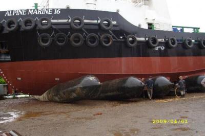 China Rubber Boat Launching Airbag Heavy Moving Lifting Inflate Ship Marine for sale