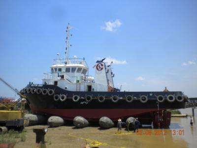 China Shipping Rubber Inflate Boat Barge Launching Airbags Docking Lifting for sale
