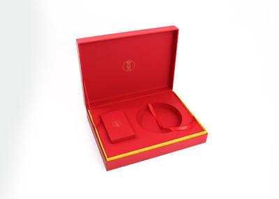 China Lujo de encargo PMS Eco de la caja de cartón rígida de la joyería amistoso con la base en venta