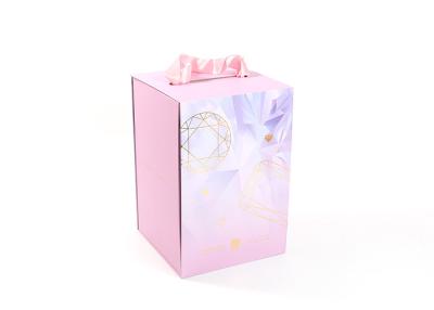 China Rosa Kerzenverpackungsbox aus Kraftpapier, 2,5 mm dick, für Glasabdeckung zu verkaufen