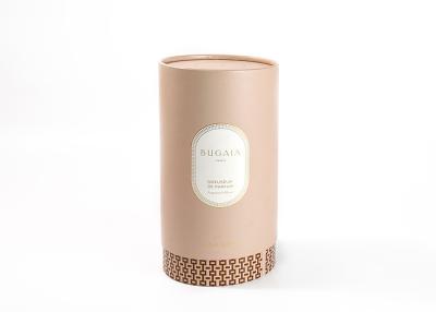 China Handmade Empty Eco Friendly Candle Boxes , Rigid Cylinder Round Cardboard Gift Box for sale