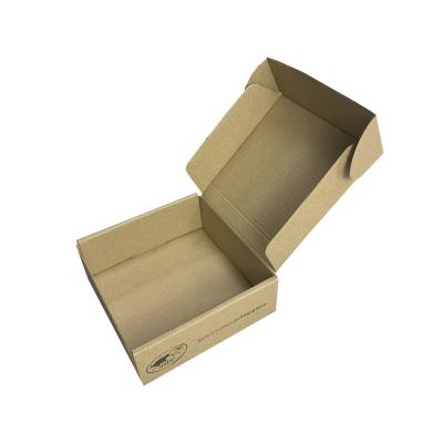 China Caja de papel acanalada aduanas de Kraft, caja de empaquetado plegable de la camiseta en venta