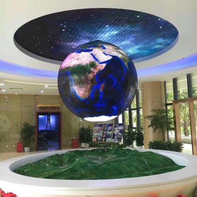 China Spherical Ball LED Screen Commercial Full Color 3D Video for sale