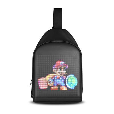 China Bluetooth LED Backpack With Programmable Screen Lightweight LED Advertising Display Screen for sale