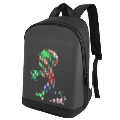 China Waterproof LED Advertising Display Screen Smart Backpack Wireless APP Control for sale